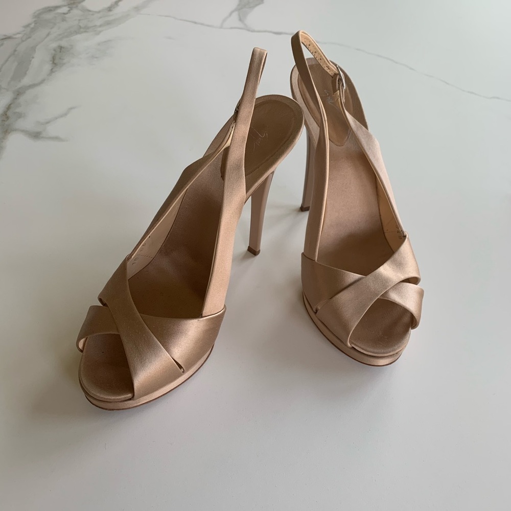 giuseppe zanotti satin slingback heels
